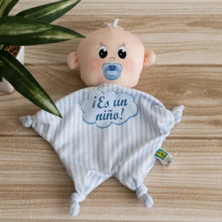 doudou carita bebe azul