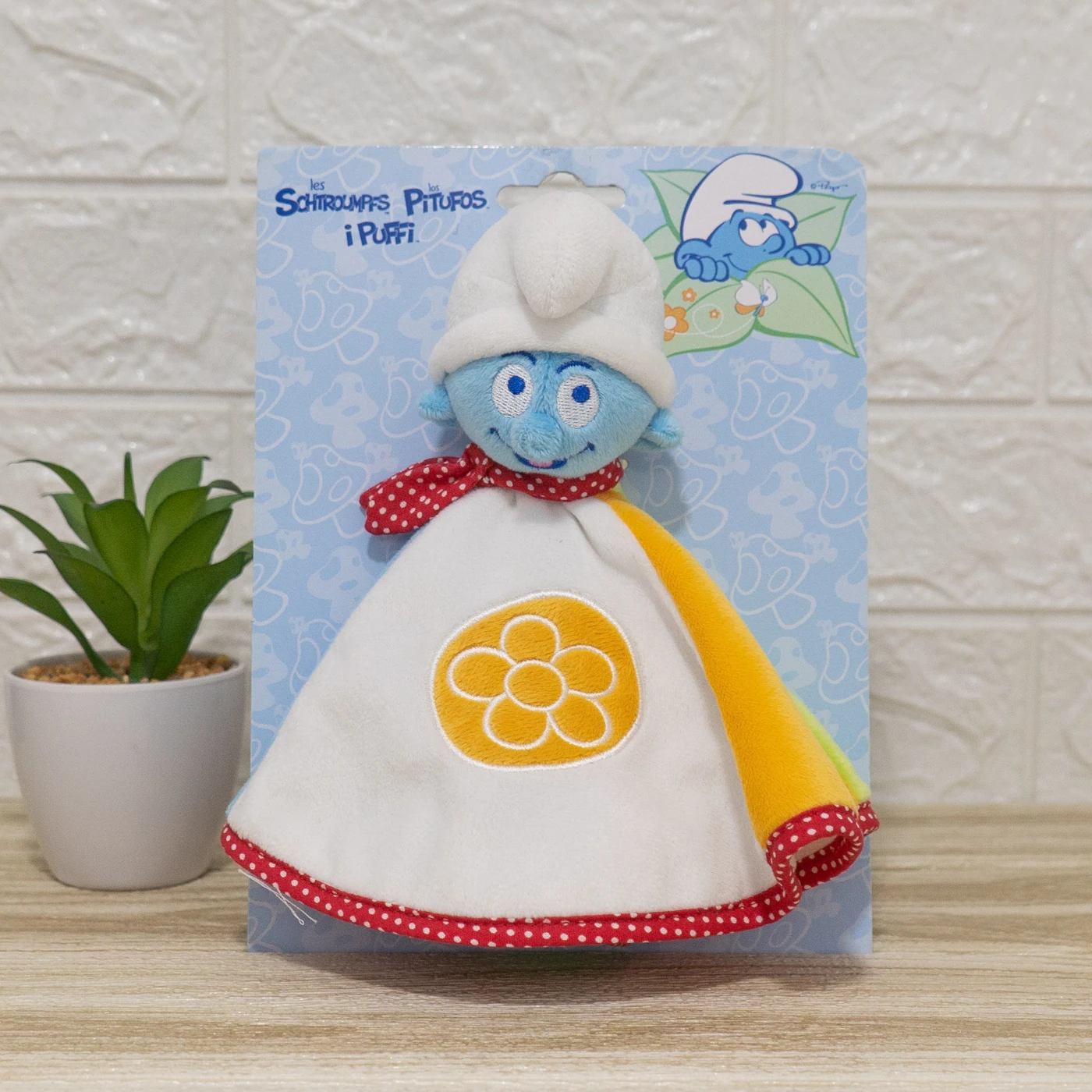 doudou carita de pitufo azul personalizable