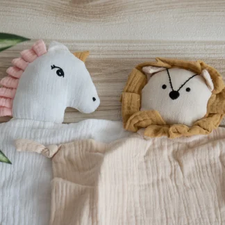 doudou gasa verano unicornio y león