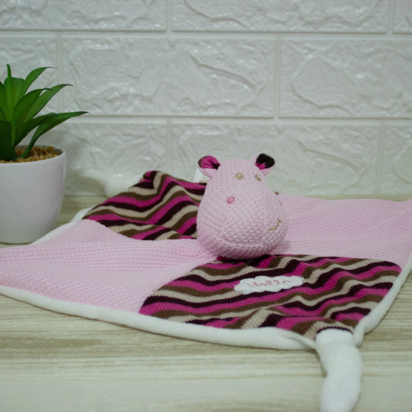 doudou hipopótamos texturas gamberritos rosa
