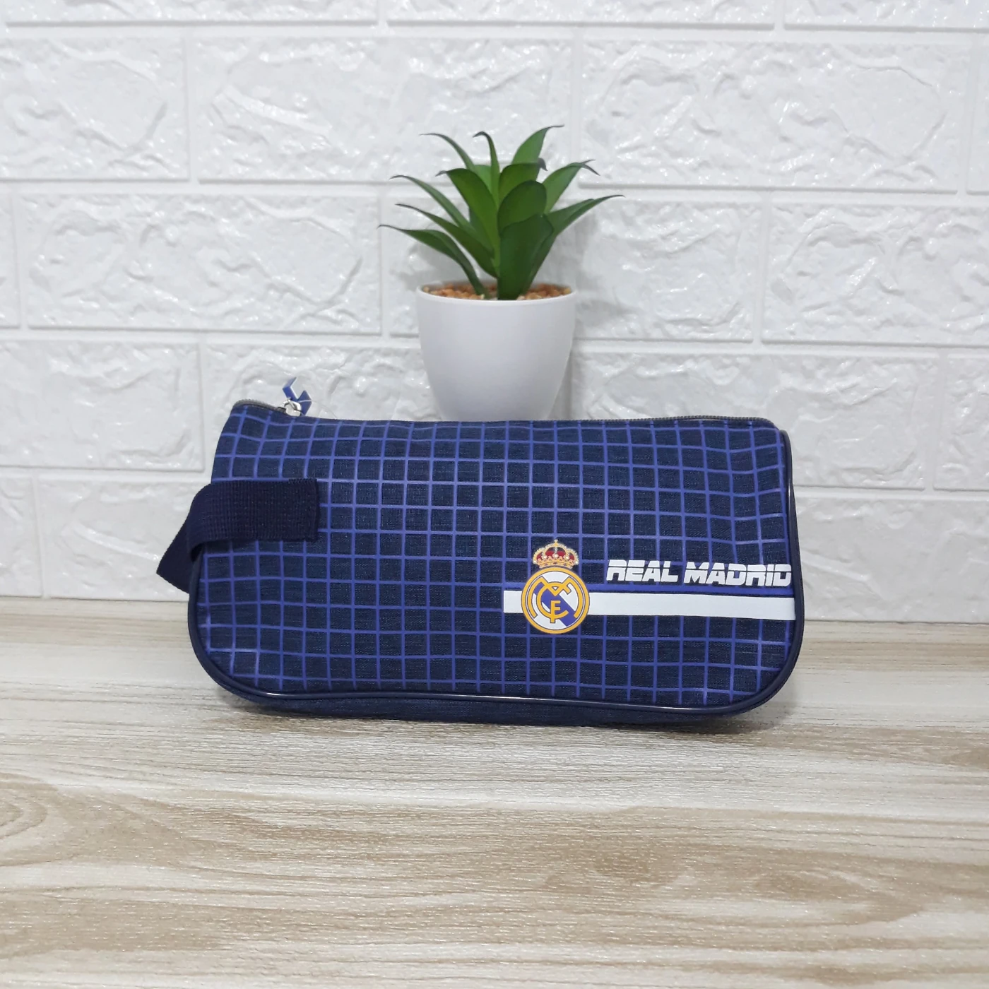 neceser futbol real madrid bordado azul