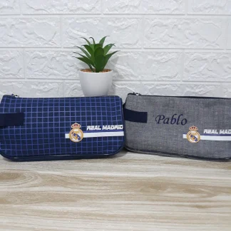 neceser real Madrid personalizable bordado
