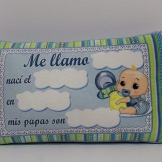 cojin nacimiento personalizado