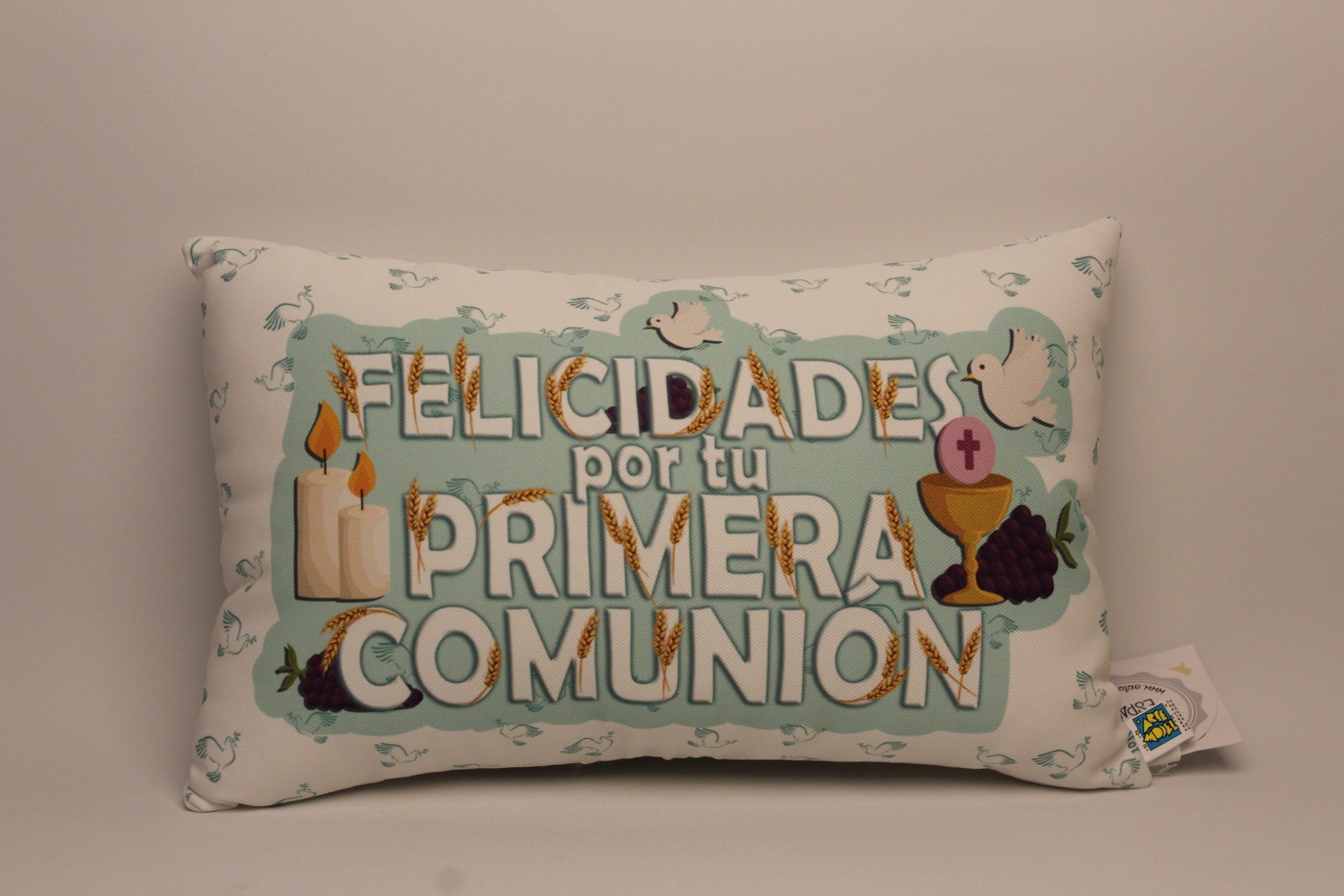Cojin Primera Comunión verde