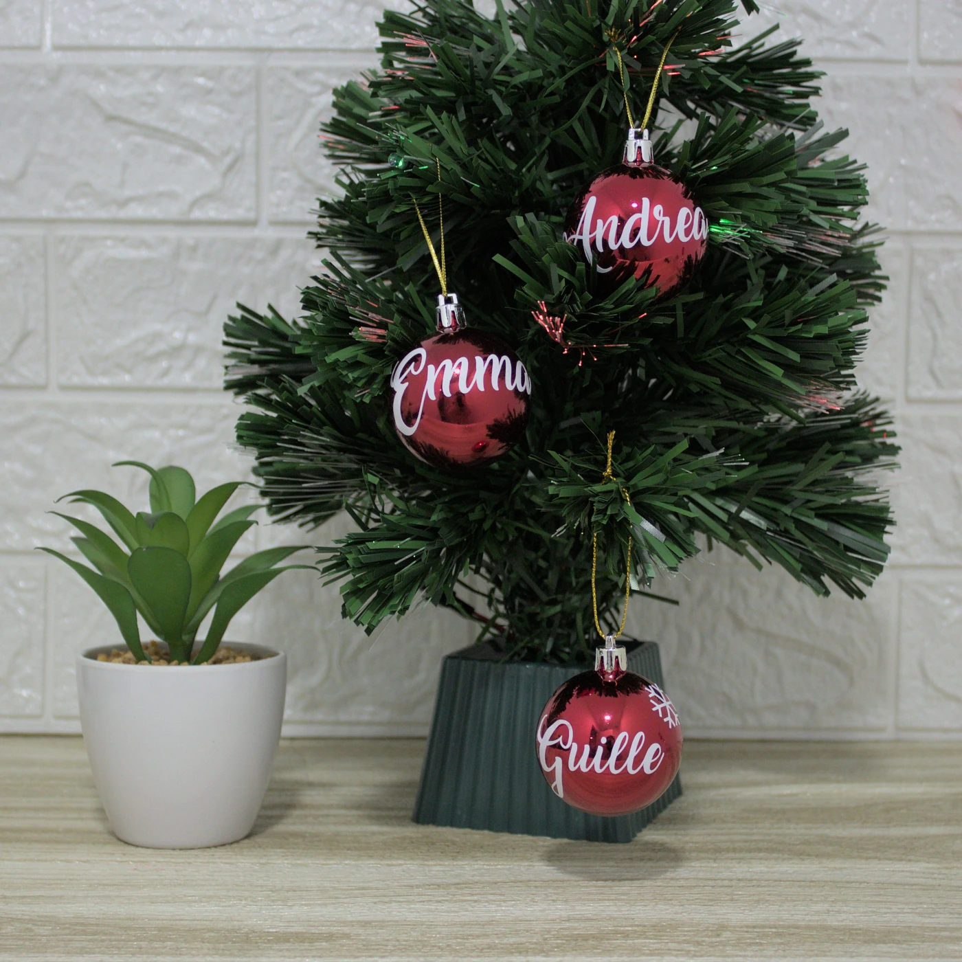 bola navidad nombre personalizado
