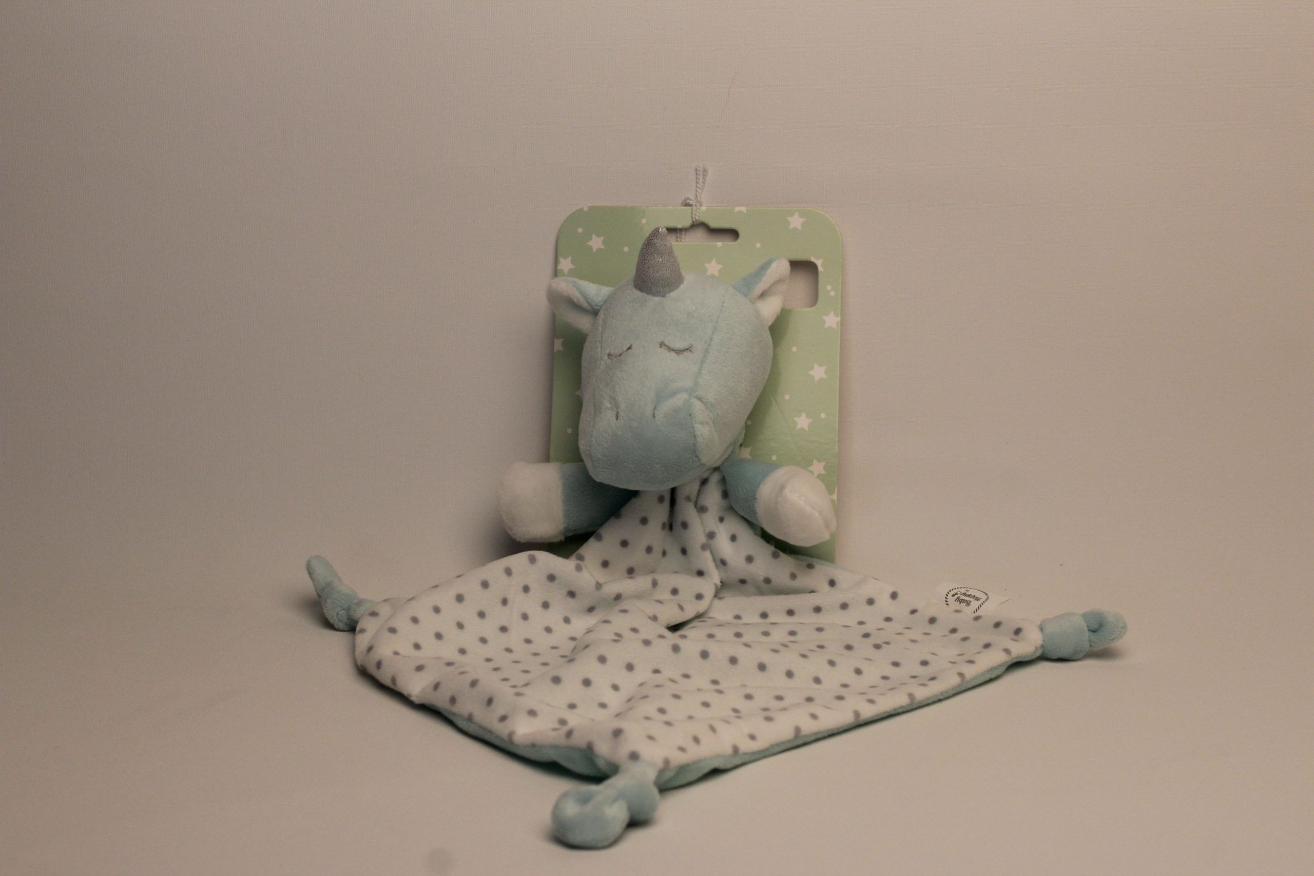 doudou unicornio verde agua