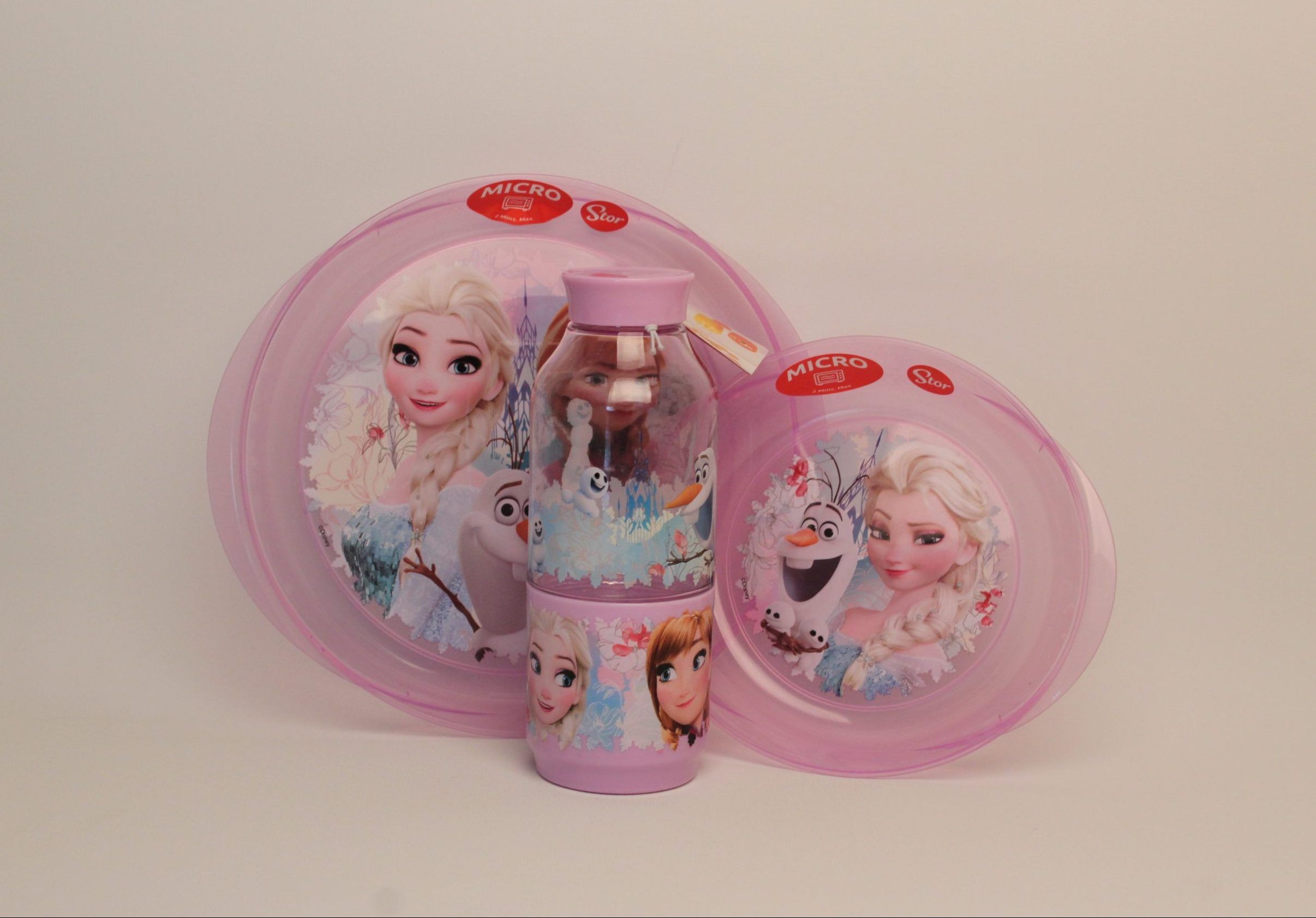 Vajilla infantil frozen translucida