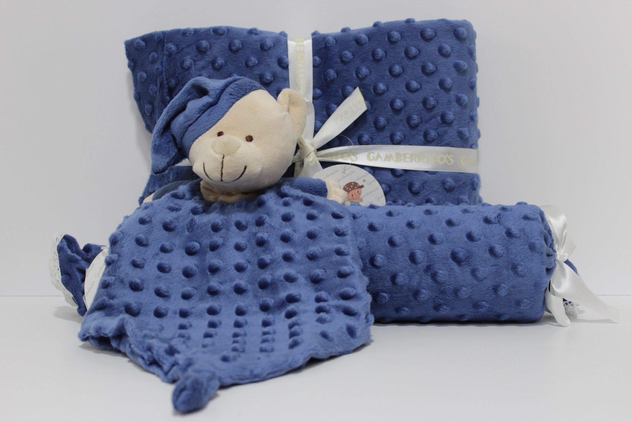 manta y doudou azul marino gamberritos
