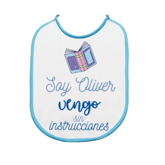 babero vengo sin instrucciones