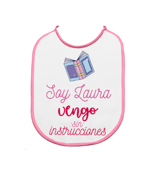 babero personalizado vengo sin instrucciones