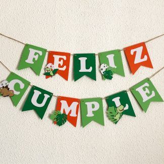 banner cumpleaños dinosaurios