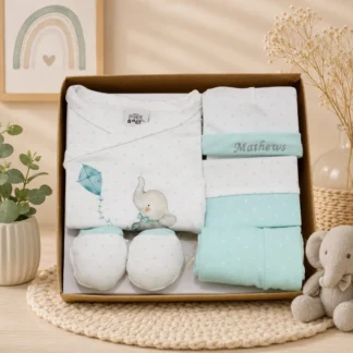 kit nacimiento personalizado nombre bordado