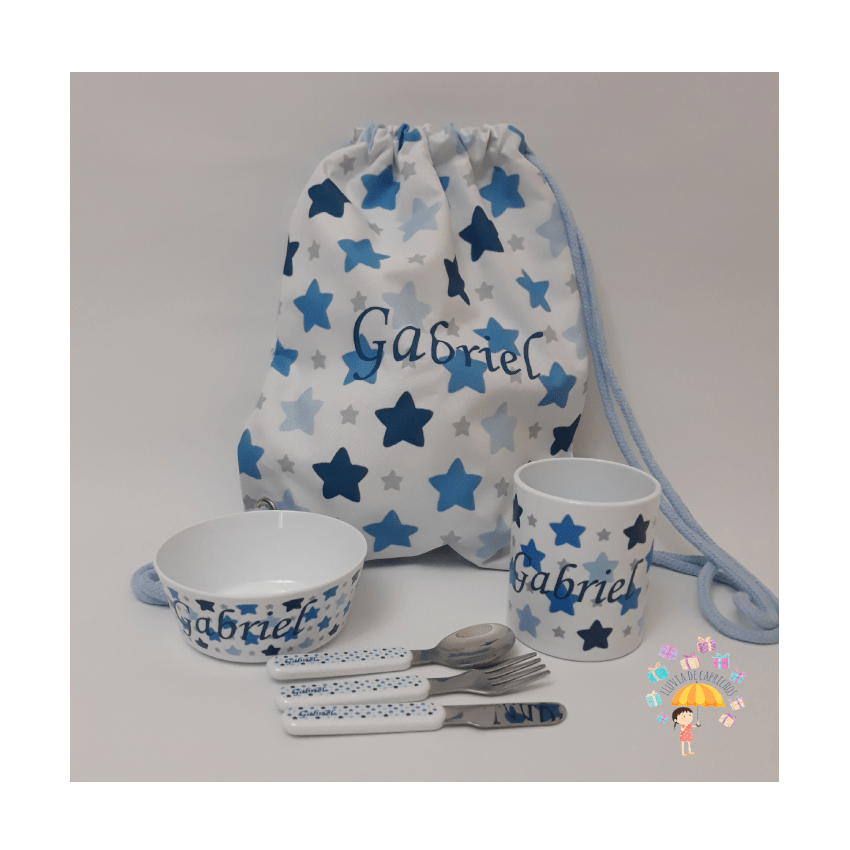 Canastilla hora de comer personalizada estrellas - Imagen 2