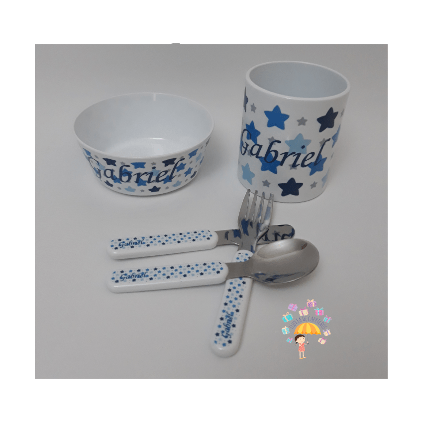 Canastilla hora de comer personalizada estrellas - Imagen 3
