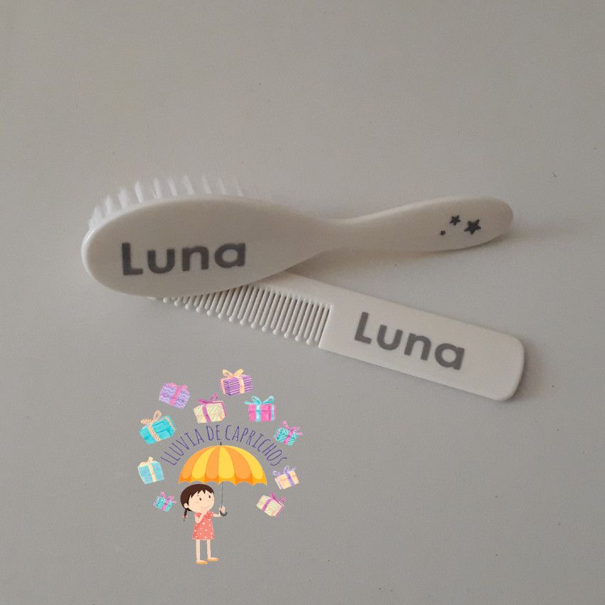 peine cepillo bebe personalizado