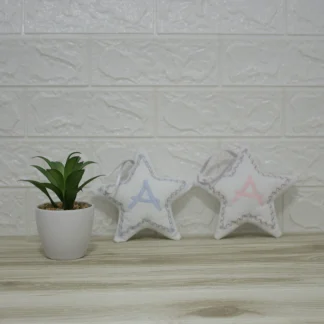 sonajero personalizado estrella con inicial