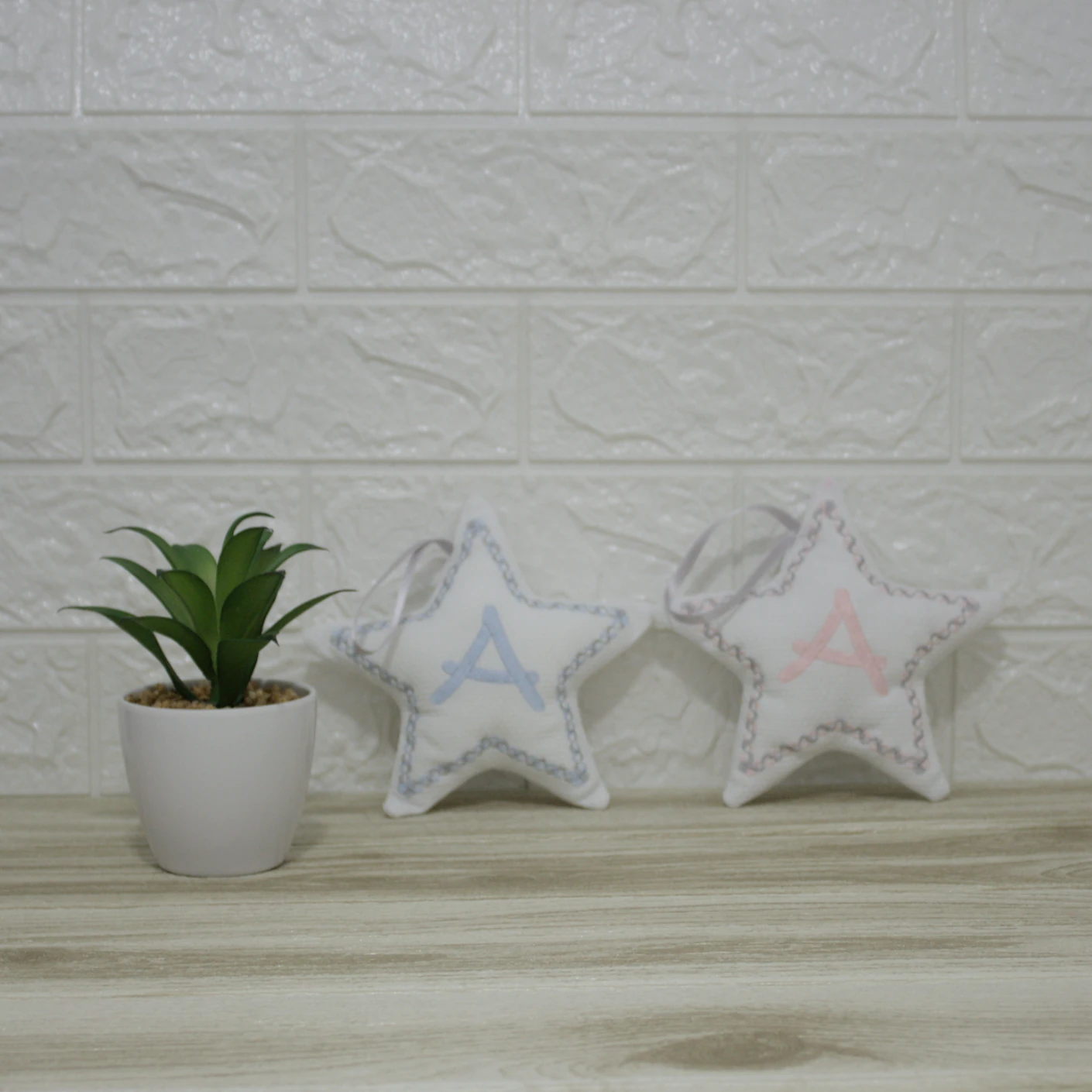 sonajero personalizado estrella con inicial
