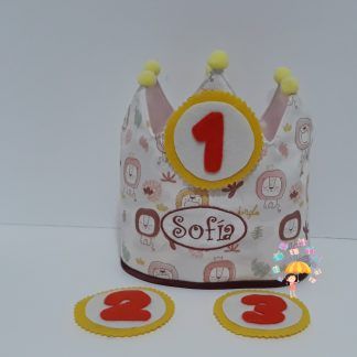 corona cumpleaños personalizada nombre
