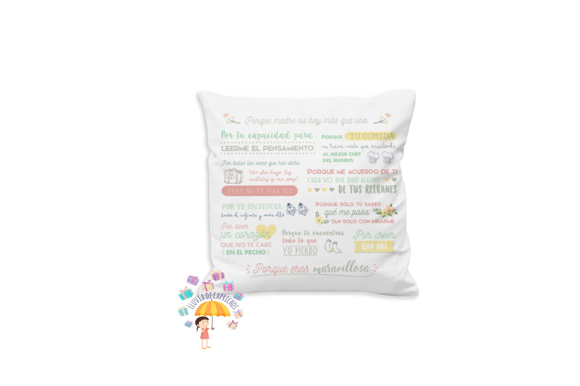 cojín personalizado madre solo una
