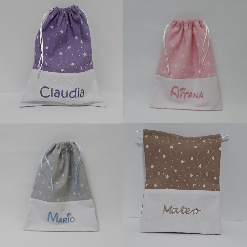 bolsa personalizada bordada estrellas