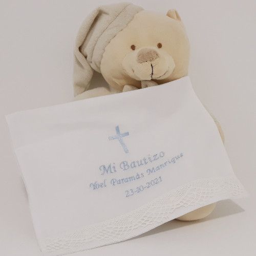 pañuelo bautizo personalizado cruz