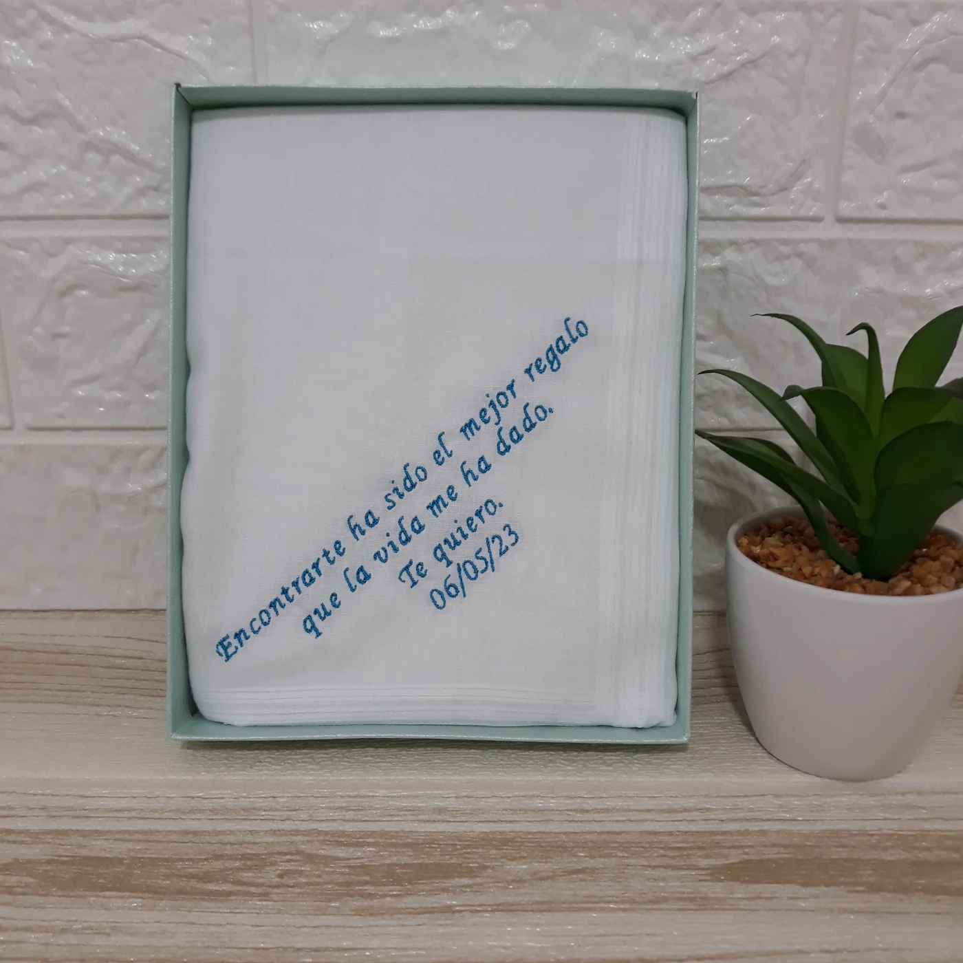 pañuelo bordado frase mediana