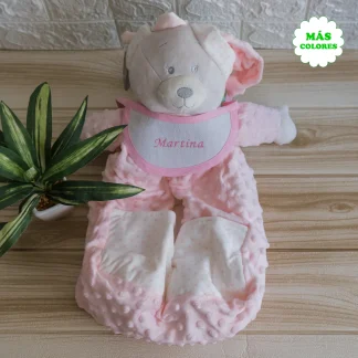 guarda pañales personalizado rosa