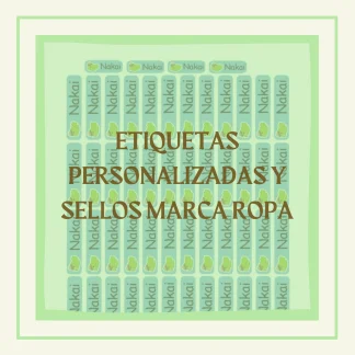 Etiquetas personalizadas y sellos marca ropa
