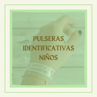 Pulseras identificativas niños